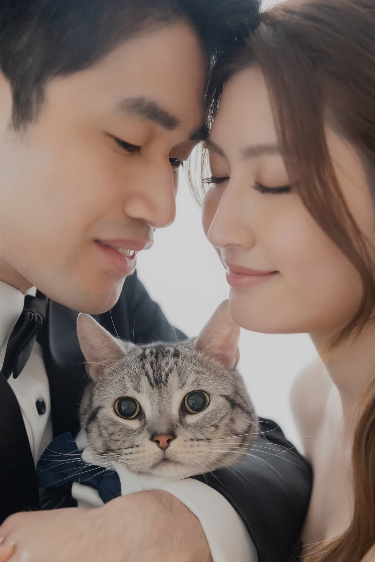 Ronson and Jasmine with their cat